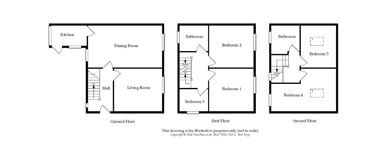 Floorplan of Kipling Close, Penarth, CF64 2SB